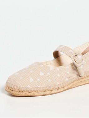 Naguisa Espadrilles size 37 gingham Maryjane